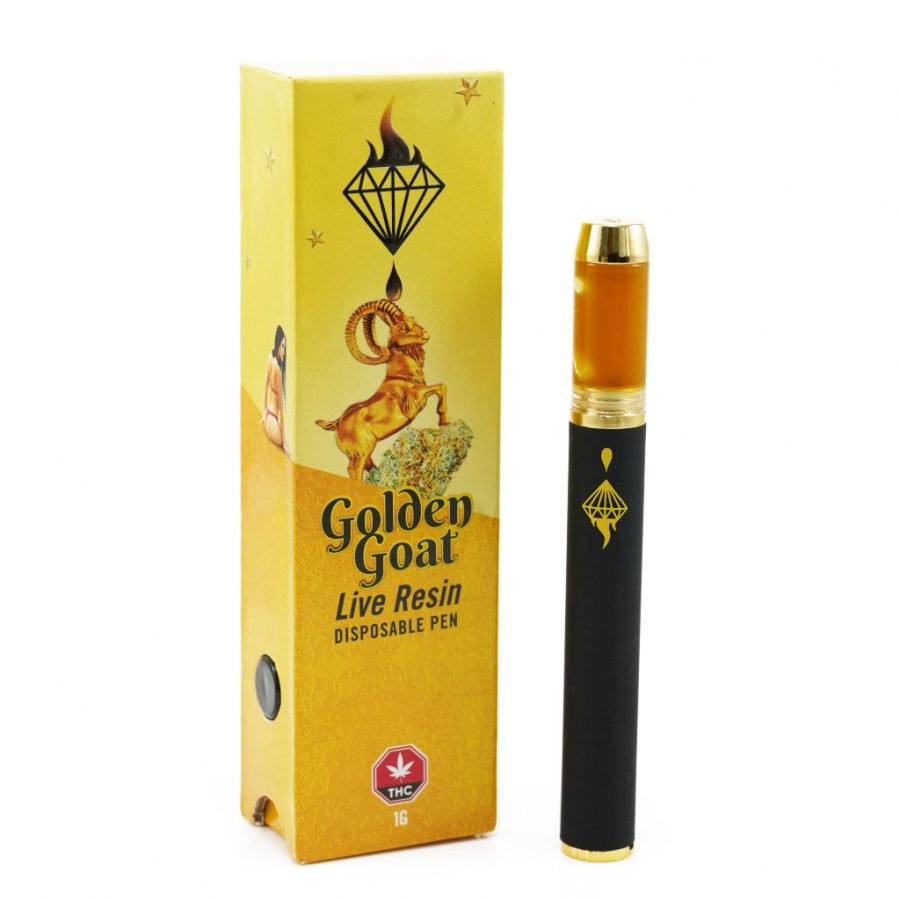 (SOLD OUT ) Golden Goat - Live Resin - 50$ - Disposable Pen 1 Gram ***LIMITED EDITION***